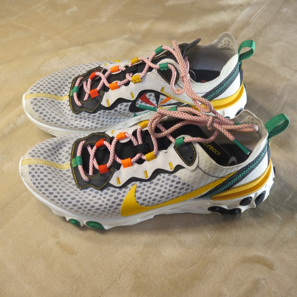 Nike Men’s Multicolor White Yellow Accent Sneakers
